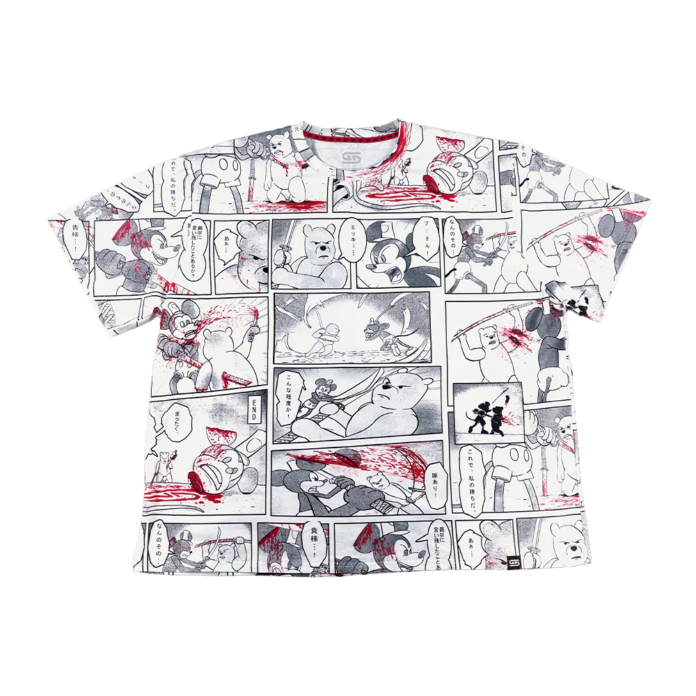 Manga Shirt : Pooh Vs. Steamboat Willie