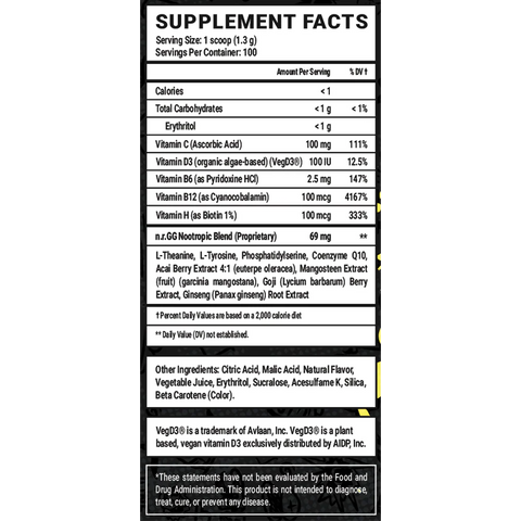 Lemonade Caffeine Free - 100 Servings